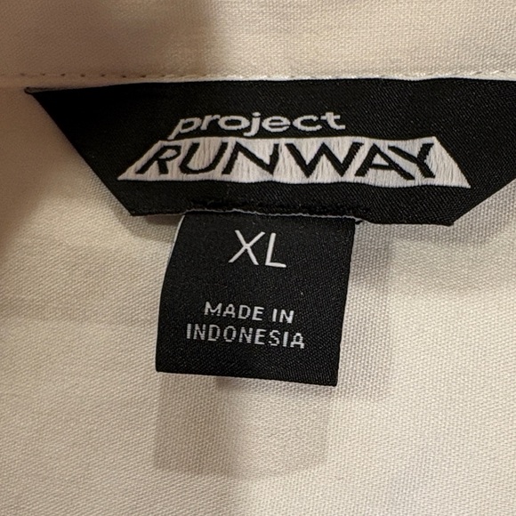 Project RUNWAY Cream Button Down Shirt - Picture 3 of 3